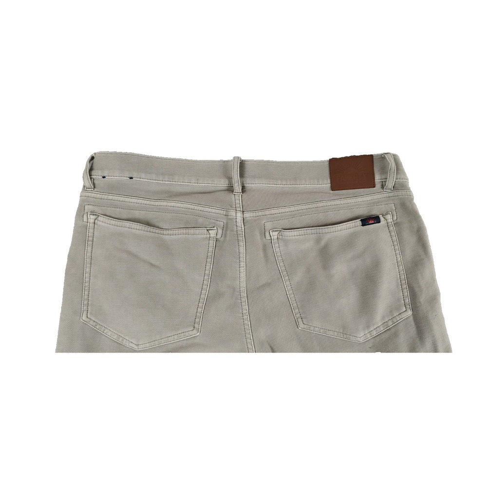 Faherty Stretch Terry 5 Pocket Pants Men's Size 35x33 MBC0020-FOL Faded Olive - Picture 5 of 16